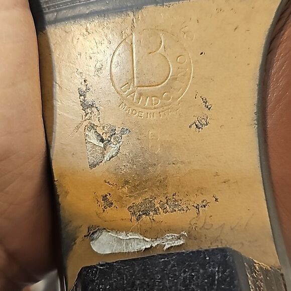 Vintage bandolino made in italy 100%  Genuine Leather Pull on Boots size 8 - Picture 4 of 9